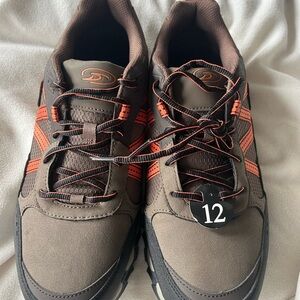 Brown and Orange Men's Athletic Shoes